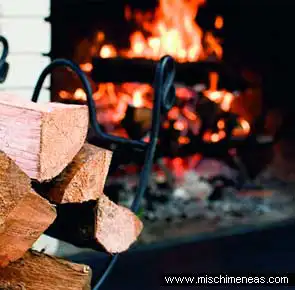 Calor con chimeneas de leña natural